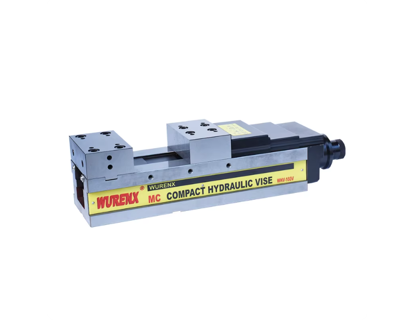 MC High-Precision Power-Boosted CNC Machine Vise (4/5/6/8 Inch) Angle-Lock Fixed Type Flat-Jaw Vise — WHV Series