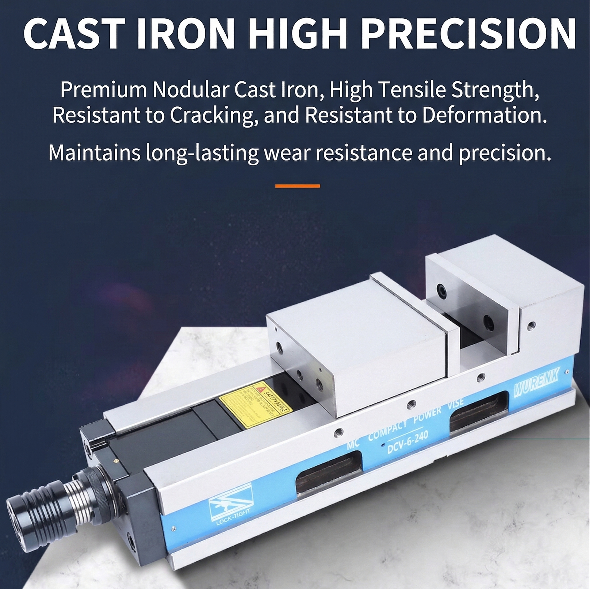 High Precision MC Hydraulic Vise 5/6/8 Inch For CNC Machining Center Mechanical Force-Multiplying Pneumatic Machine Vise