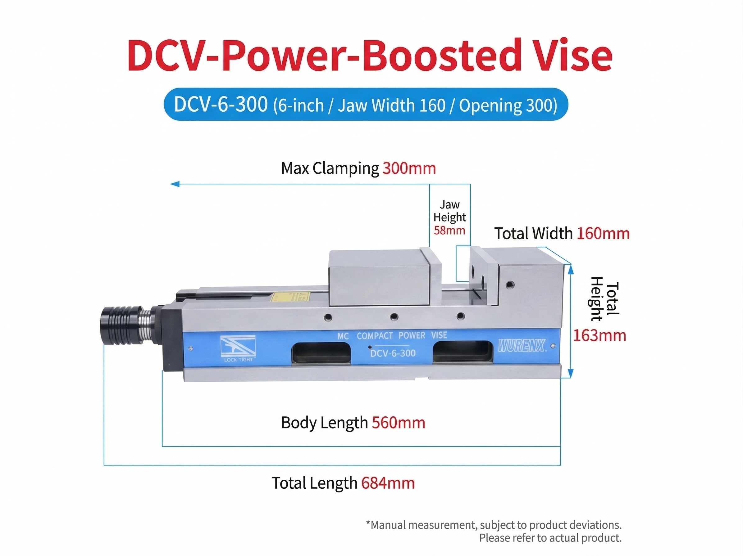 High Precision MC Hydraulic Vise 5/6/8 Inch For CNC Machining Center Mechanical Force-Multiplying Pneumatic Machine Vise