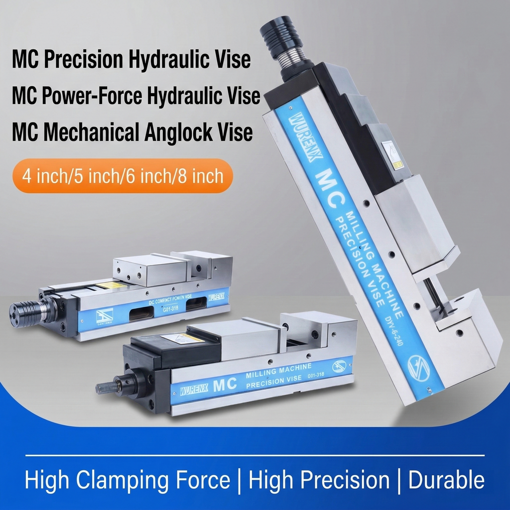 High Precision MC Hydraulic Vise 5/6/8 Inch For CNC Machining Center Mechanical Force-Multiplying Pneumatic Machine Vise