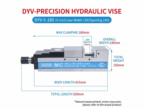 High Precision MC Hydraulic Vise 5/6/8 Inch For CNC Machining Center Mechanical Force-Multiplying Pneumatic Machine Vise