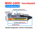 MC High-Precision Power-Boosted CNC Machine Vise (4/5/6/8 Inch) Angle-Lock Fixed Type Flat-Jaw Vise — WHV Series