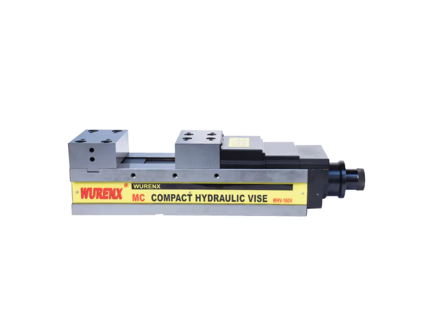 MC High-Precision Power-Boosted CNC Machine Vise (4/5/6/8 Inch) Angle-Lock Fixed Type Flat-Jaw Vise — WHV Series